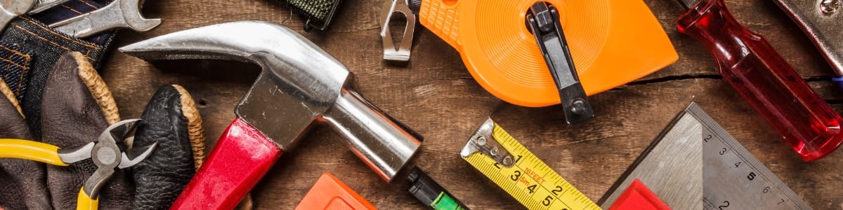 Workbench covered in tools